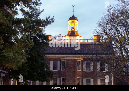 Le Old State House au centre-ville de Dover, Delaware. Banque D'Images