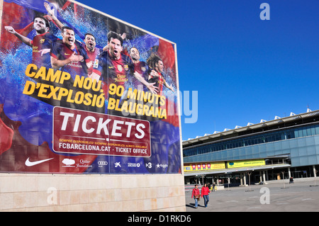 Barcelone, Catalogne, Espagne. Stade de football Camp Nou (1957) Accueil de F C Barcelona Photo Stock - Alamy