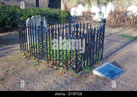 Islington, Londres La Tombe de Joseph Grimaldi dans Joseph Grimaldi Park, Pentonville Road Banque D'Images