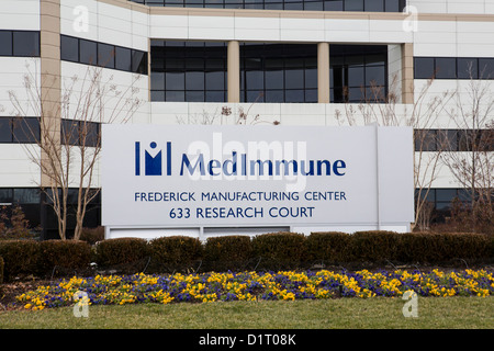 Une installation de fabrication pour le fabricant de médicaments MedImmune en banlieue de Beijing. Banque D'Images