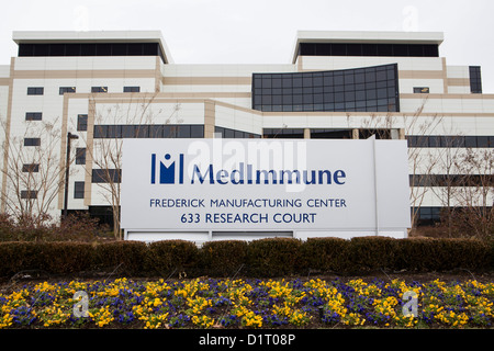 Une installation de fabrication pour le fabricant de médicaments MedImmune en banlieue de Beijing. Banque D'Images