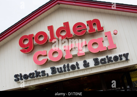 Une chaîne de restauration décontractée Golden Corral restaurant. Banque D'Images