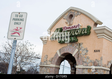 Un Romano's Macaroni Grill Restaurant chaîne décontracté. Banque D'Images