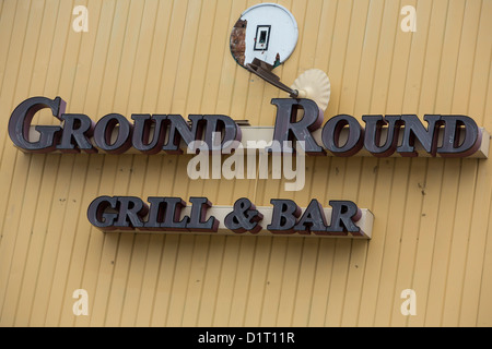 Un repas décontracté-restaurant de la chaîne. Banque D'Images