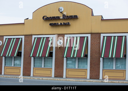 Un repas décontracté-restaurant de la chaîne. Banque D'Images