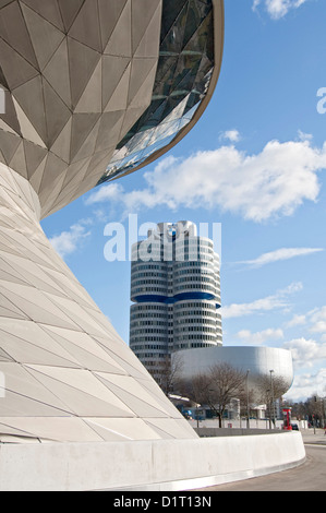 Bmw Welt à Munich, Bavière, Allemagne Banque D'Images