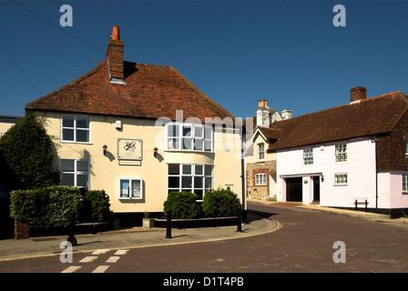 Sud Rue menant au bord de l'eau - Romsey, Hampshire, sur la côte sud de l'Angleterre. Banque D'Images