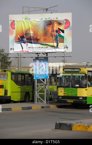 Pro-Palestinian iranien de propagande contre l'état d'Israël, Shiraz, Iran Banque D'Images