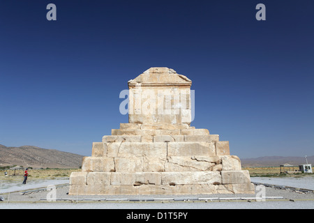 Tombe de Cyrus le Grand, Pasargades, Iran Banque D'Images