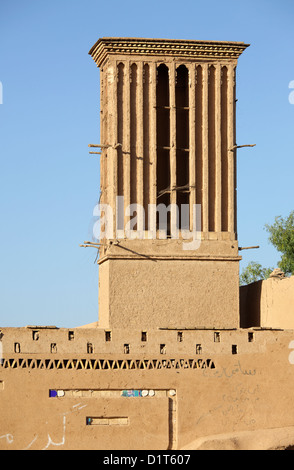 Windcatcher traditionnels (Badgir), Yazd, Iran Banque D'Images