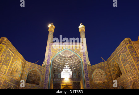 La mosquée d'Imam (aussi appelée mosquée du Shah à Ispahan, Iran) Banque D'Images