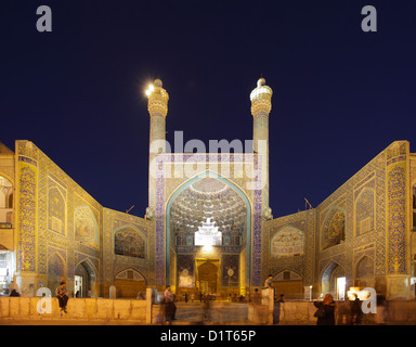 La mosquée d'Imam (aussi appelée mosquée du Shah à Ispahan, Iran) Banque D'Images