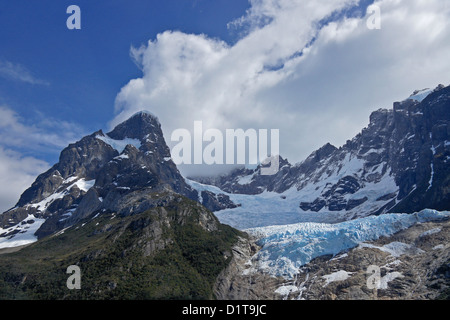 Glacier Balmaceda, Parc National Bernardo O'Higgins, Patagonie, Chili Banque D'Images