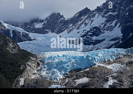 Glacier Balmaceda, Parc National Bernardo O'Higgins, Patagonie, Chili Banque D'Images