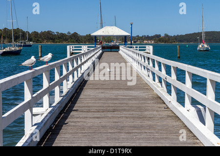 Embarcadère à Batemans Bay, NSW Australie Banque D'Images