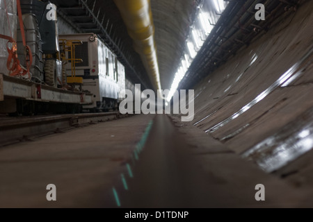 Une autre photo du tunnel pour le prochain métro panaméenne. (El metro de Panamá) Banque D'Images