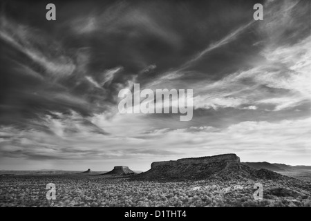 Voir l'UGAB de doigt de terrasses en pierre Damarland de Namibie Banque D'Images