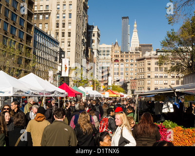 Marché de producteurs de l'Union Square, NYC Banque D'Images