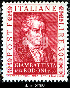 Giambattista Bodoni (Février 16, 1740 à Saluzzo - le 29 novembre 1813 à Parme) est un typographe italien, type-designer... Banque D'Images