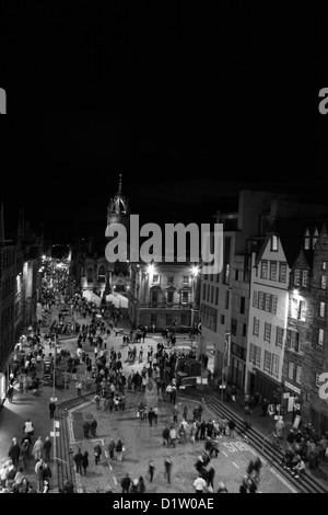 Le Royal Mile Edinburgh Scotland UK Banque D'Images