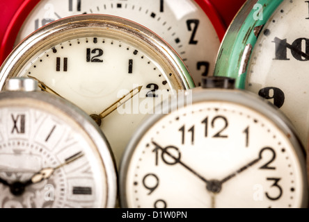 Close-up of horloge ancienne background Banque D'Images