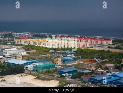 De nouveaux bâtiments à Male, Maldives Banque D'Images