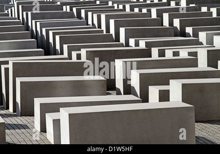 Berlin, Allemagne, Mémorial aux Juifs assassinés d'Europe, Holocaust Memorial Banque D'Images