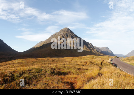 Avis de Stob Coire Raineach Buachaille Etive Beag) (à partir de l'A82 road, Glen Coe Banque D'Images