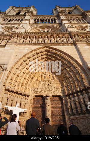 Notre Dame de Paris, la cathédrale Notre-Dame de Paris Banque D'Images