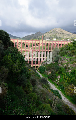 Espagne, Andalousie - l'aqueduc Águila, construite par un entrepreneur local dans le 19ème siècle. Banque D'Images