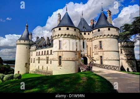 Chateau de Chaumont dans la vallée de la Loire Banque D'Images