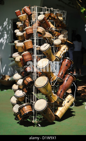 Instruments de musique traditionnels sur shop, Cuba Banque D'Images