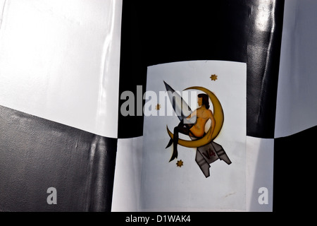 V2 Rocket détail Peenemunde, Usedom, Allemagne Banque D'Images