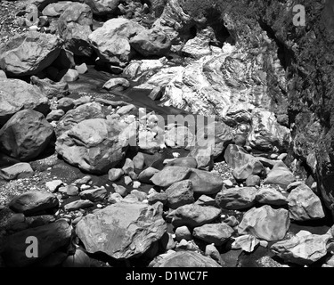 Profond canyon et de la rivière, près de Hwalien, Taiwan Banque D'Images