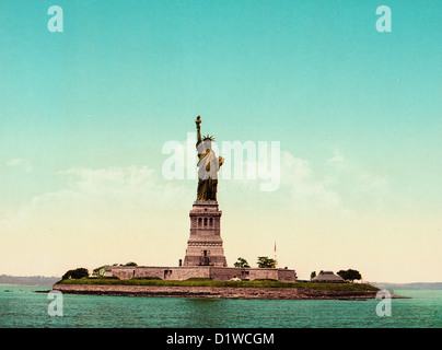 Statue de la liberté, le port de New York, vers 1905 Banque D'Images