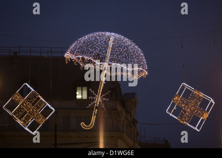 Décorations sur les rues de Londres, en Angleterre Banque D'Images