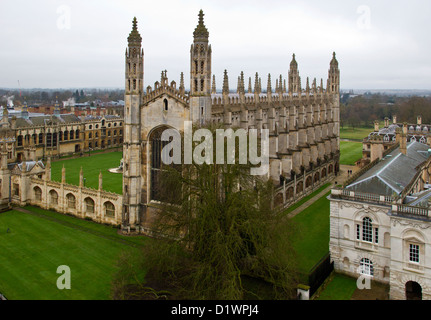 L'Université de Cambridge et de Kings College Chapel Banque D'Images