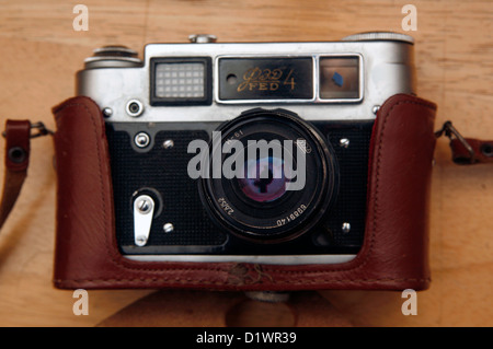 Une caméra film russe soviétique. Banque D'Images