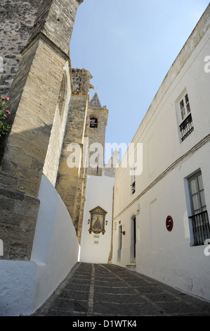 Divino Salvador Église, Vejer de la Frontera, Espagne Banque D'Images