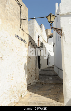 Vejer de la Frontera, l'un des villages blancs ou les villages blancs d'Andalousie, célèbre pour ses murs blanchis à la chaux, au sud de l'Espagne Banque D'Images