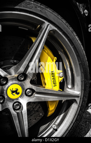 Volant Ferrari 458 Italia Banque D'Images