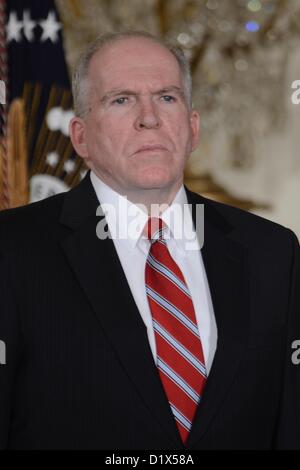 Washington, District of Columbia, États-Unis Le 7 janvier 2013. La Maison Blanche- Washington DC..Le Président Barack Obama nomme John Brennan pour diriger la CIA. Credit : Christy Bowe/Globe Photos/ZUMAPRESS.com/Alamy Live News Banque D'Images