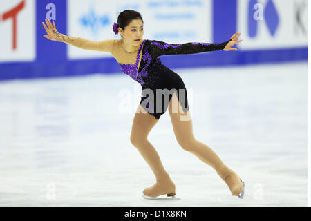 Satsuki Muramoto (JPN), le 22 décembre 2012 - Patinage Artistique : Le Japon Figure Skating Championships, les femmes le programme court à Makomanai Ice Arena, Hokkaido, Japon. (Photo de Daiju Kitamura/AFLO SPORT) [1045] Banque D'Images