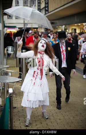 Bristol Zombie Walk Banque D'Images