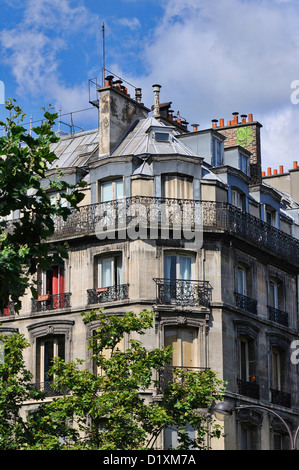 Toits de Paris, la fabuleuse capitale de France. Banque D'Images