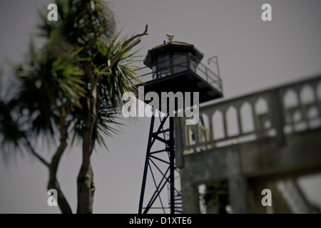 Tour de garde d'Alcatraz, San Francisco, États-Unis Banque D'Images