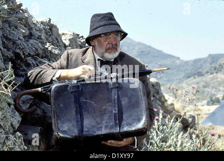 Indiana Jones und der letzte Kreuzzug Dernière Croisade d'Indiana Jones Sean Connery Le Professeur Henry Jones (Sean Connery) ist auf Banque D'Images