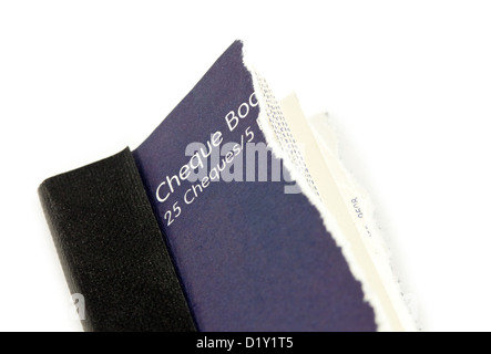 Utilisé la Lloyds TSB Bank talons de chéquier, UK Banque D'Images