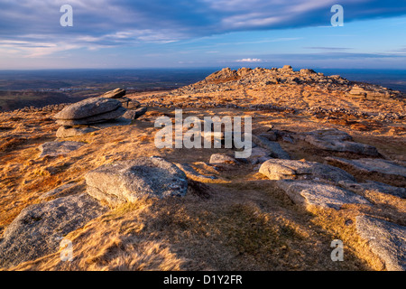 Belstone Tor. Parc National de Dartmoor. Banque D'Images