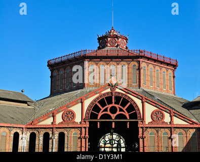 Barcelone, Catalogne, Espagne. Mercat de Sant Antoni (Antoni Rovira i Trias ; 1872-82) Banque D'Images